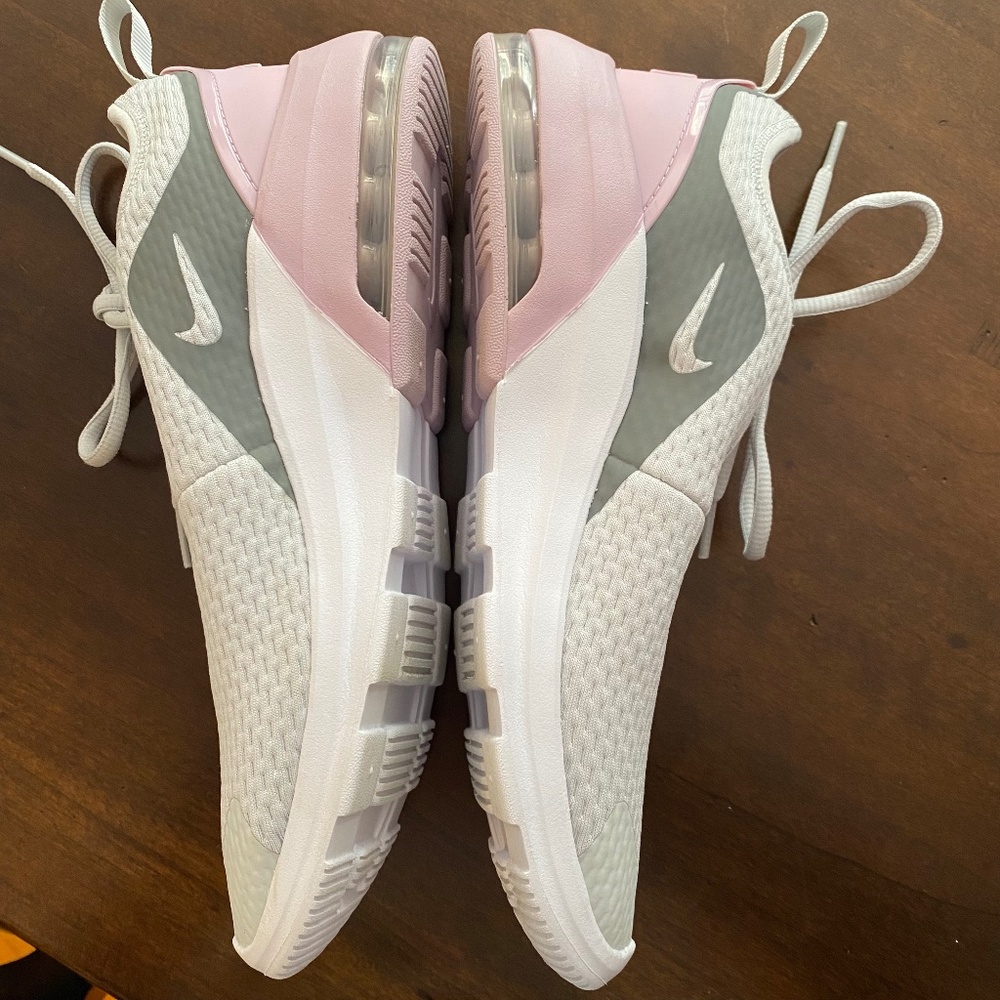 EUC Nike Air Max Motion 2 Pink Gray Youth Running Shoes